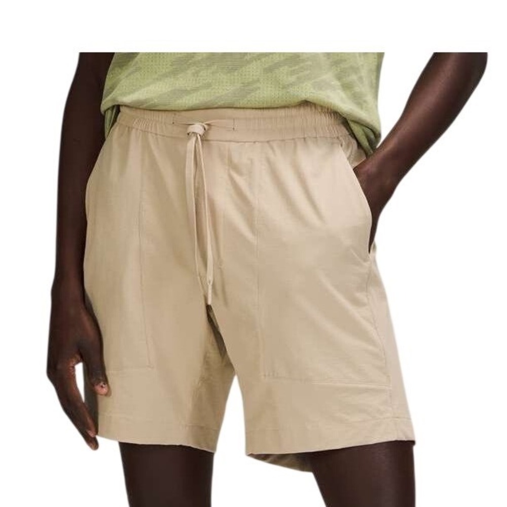 NWT Lululemon Men's Bowline Short 8" Stretch Ripstop Trench Tan LM7ARQS Sz Large
